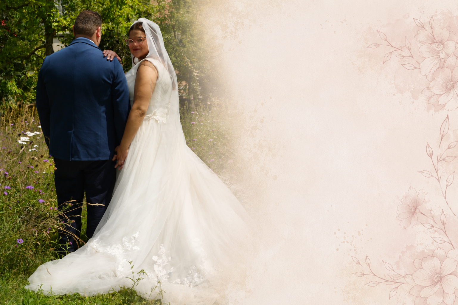 Portretfoto van auteur Nikki De Bal met haar man